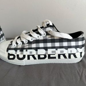 Women’s Burberry Check Cotton Sneakers - size 37